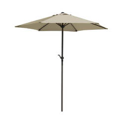 Градински чадър без стойка 2.7м бял