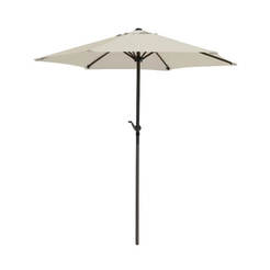 Градински чадър без стойка 2.5м бял