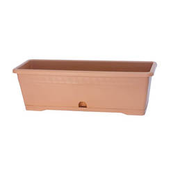 Flowerpot with Versilia base 60 x 18 x 15 cm 11 l terracotta plastic