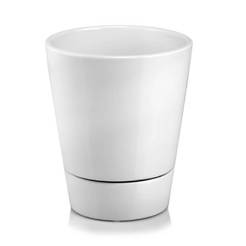 Ceramic pot with base 17cm white Barcelona POLNIX