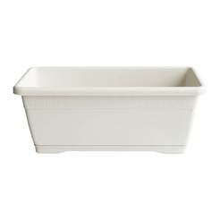 Flowerpot Versilia 40 x 18 cm 7 liters white plastic