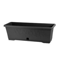 Pot Oliveta - 50 x 18 x 15 cm, 9 liters, black