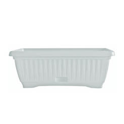 Сандъче оребрено 40см бяло