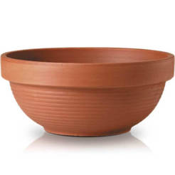 Керамический горшок 32х14 см, терракотовый, тосканский, POLNIX