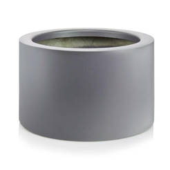 Кашпо из стекловолокна 45x30 см, графитовое, POLNIX