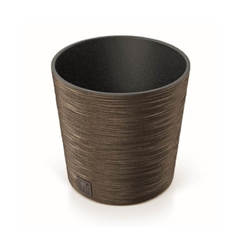 Flower pot, plastic Furu Round 25cm coffee PROSPERPLAST