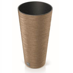 Flower pot, plastic Furu Slim 30cm bronze PROSPERPLAST