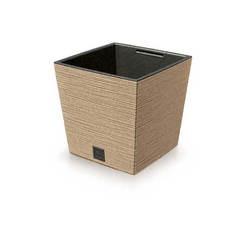 Саксия за цветя, пластмасова Furu Square 24см бронз PROSPERPLAST