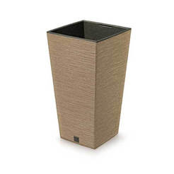 Цветочный горшок, пластиковый Furu Square 45 см, бронзовый, высота PROSPERPLAST