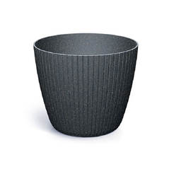 Flower pot, plastic Lamia Round 15.2cm anthracite PROSPERPLAST