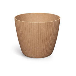 Flower pot, plastic Lamia Round 17.8cm bronze PROSPERPLAST
