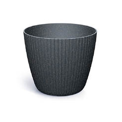 Flower pot, plastic Lamia Round 29.5cm anthracite PROSPERPLAST