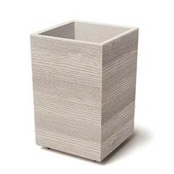 Flower pot, plastic Madera Case 31.5l white high PROSPERPLAST