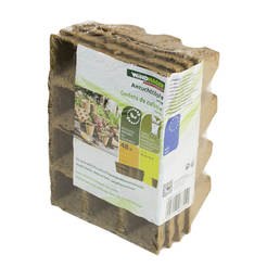 Form for seedlings 4 x 4/16 x 12 x 5cm biodegradable 4 pcs.