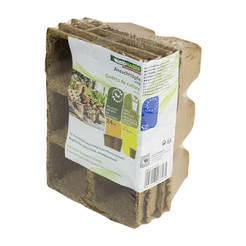 Form for seedlings 6 x 6/12 x 17 x 5.5 cm biodegradable 4 pcs.