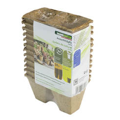 Форма для рассады 6 х 6/6 х 12 х 6 см биоразлагаемая 12 шт.