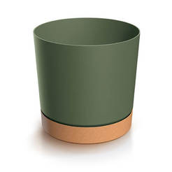 Pot PVC Tubo 14.8 cm green pine