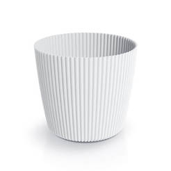 Pot PVC Milly round 2.7l white