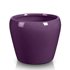 Ceramic pot Barcelona - 14 x 13 cm, purple