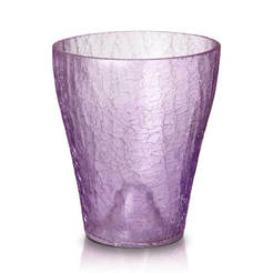 Стъклена кашпа Orchid - 14 х 16см, лилава