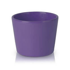 Primrose ceramic pot - 13 x 10 cm, purple