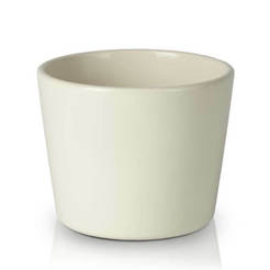 Primrose ceramic pot - 13 x 10 cm, cream