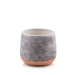 Ceramic pot Savona F 15 cm, gray