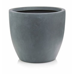 Керамическое кашпо Ecolite 45x44см темно-серый матовый POLNIX
