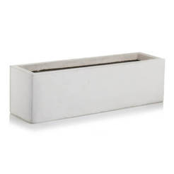 Кашпо из фиброглины Ecolite, высота 34x70 см, серое.