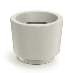 Круглое кашпо PVC Splito 30x24 см, песочный TSRO30-101GR PROSPERPLAST