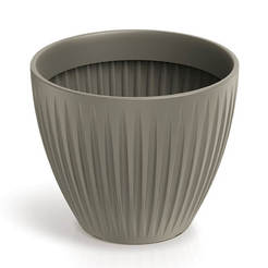 Кашпо из ПВХ Latia Round 40x33 см мокка TLRO40-247R PROSPERPLAST