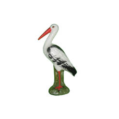 Garden stork figure on a stand 41 x 22 cm