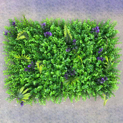 Decorative wall panel artificial landscaping Violet 40 x 60 cm