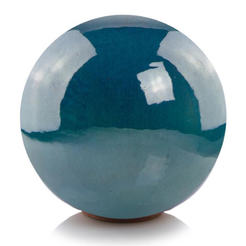 Декоративный садовый шар 40 см, бирюзовый, POLNIX