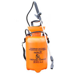 Hand garden sprayer 5 liters with metal extension