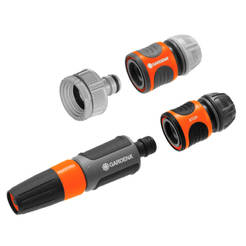 Set of quick connections and nozzle 1/2" for GARDENA garden hoses