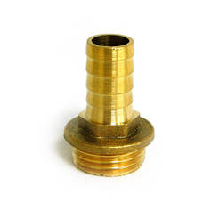 Nozzle for garden hose M 1" x F25, brass