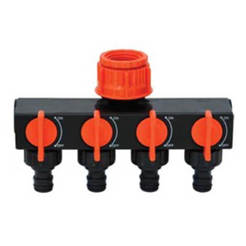 Quad coupler for connectors with stoppers