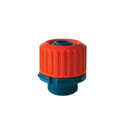 Garden hose connector with 1/2" sink