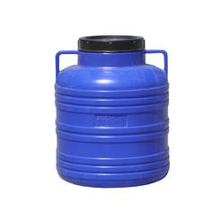 Round plastic can 40l