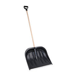 Лопата за сняг с алуминиев профил 50см черна
