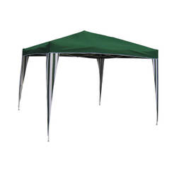 Garden tent 3 x 3m, green waterproof with bag 60256ST