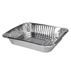 Disposable aluminum trays for barbecue 2 pieces 32 x 26 cm