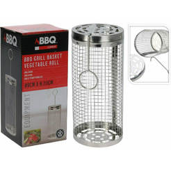 Barbecue basket 20x9cm cylindrical C04000290