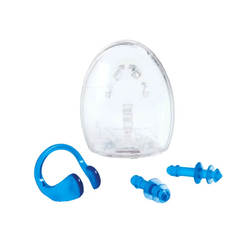 Set of swimming accessories - ear plugs and nose clip