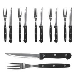 Knife and fork set 12pcs stainless steel 404002600