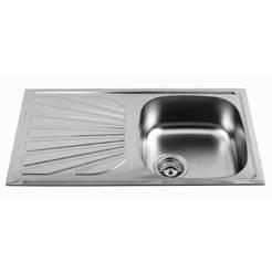 Küchenspüle 77x43,5cm Edelstahl matt FORMA VITA
