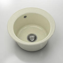 Kitchen sink - F 49 cm, granite, Silver Stone
