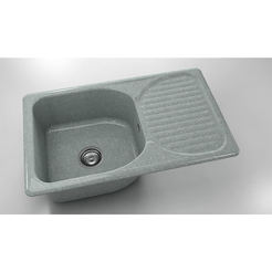 Kitchen sink with left / right top 80 x 49 cm, granite, Platina