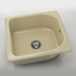 Единична кухненска мивка 51 х 56см, граниксит, Plovdiv